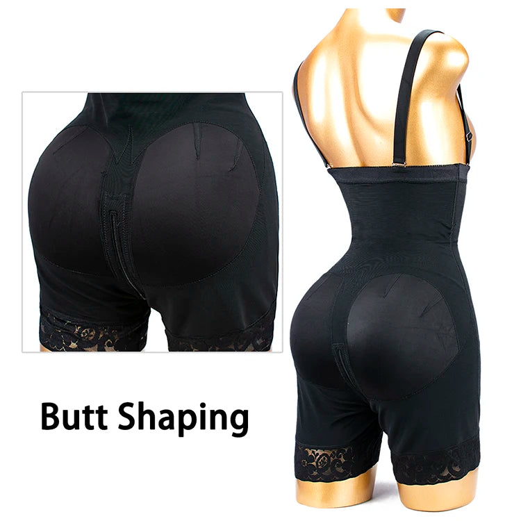 Tummy Slimming Shorts 2 in 1 Fajas Body Shaperwear High Waist Shaper Panties Modeling Strap Trainer Belt Female Corset Binder