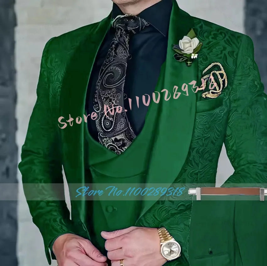 Men's 3-piece High Quality Formal Suit