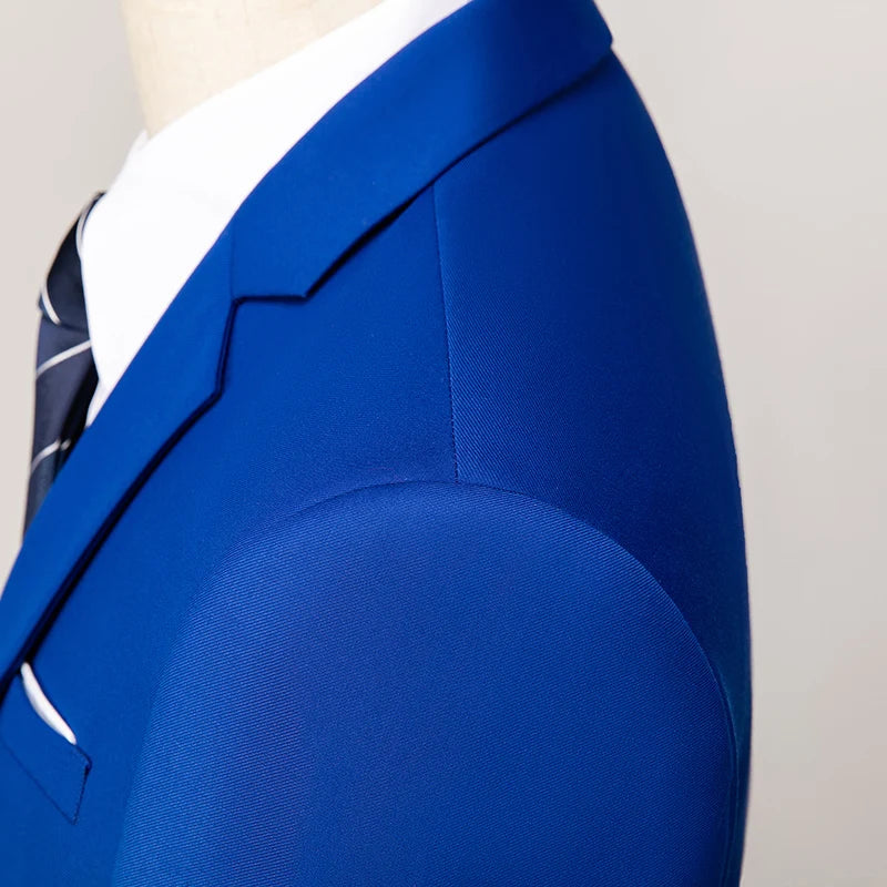 Slim Men's Suit 3 Pieces Set (Jacket + Pants + Vest)