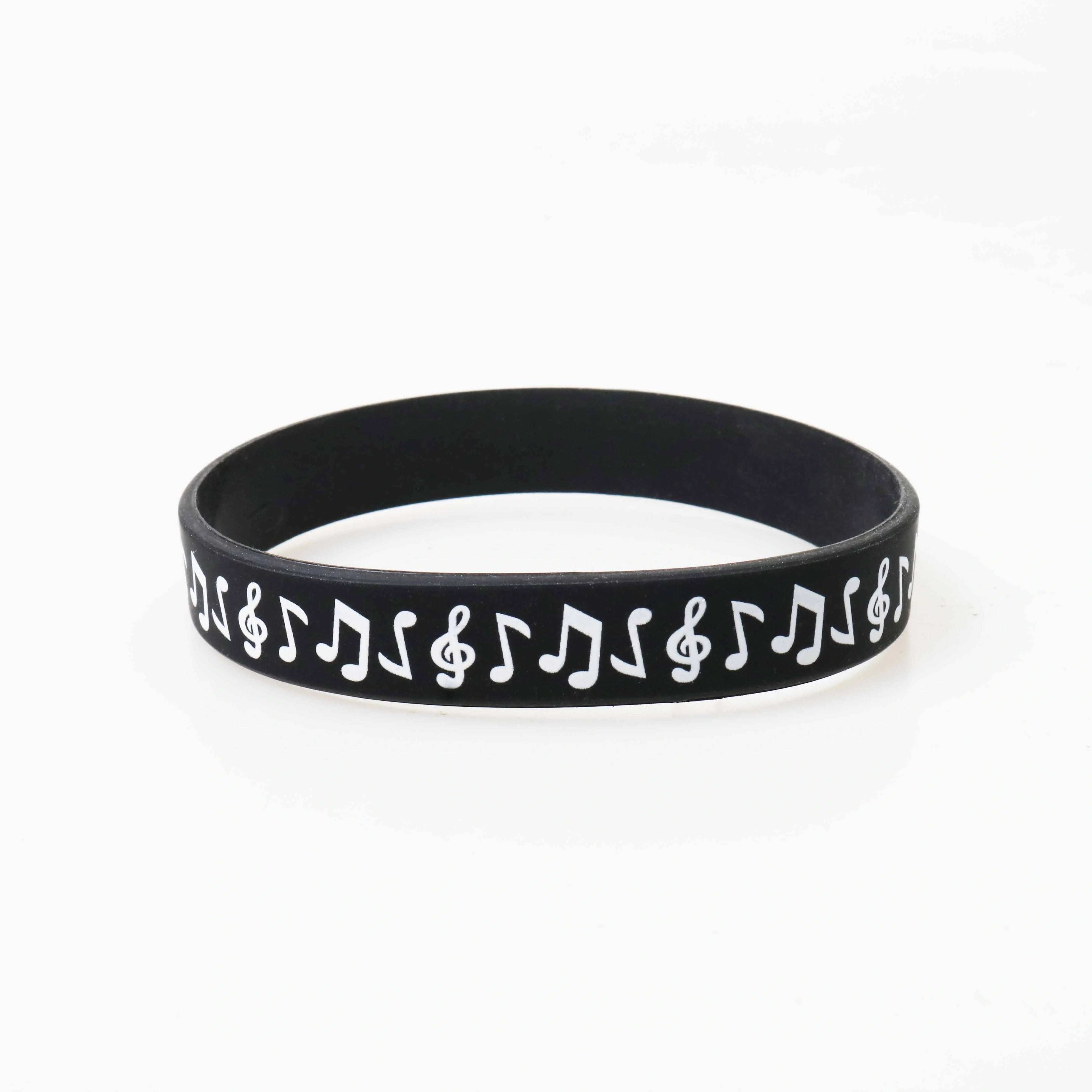 1PC Music Silicone Bracelet Outdoor Sports Birthday Gift Fashion Piano Jewelry Wristband Waterproof