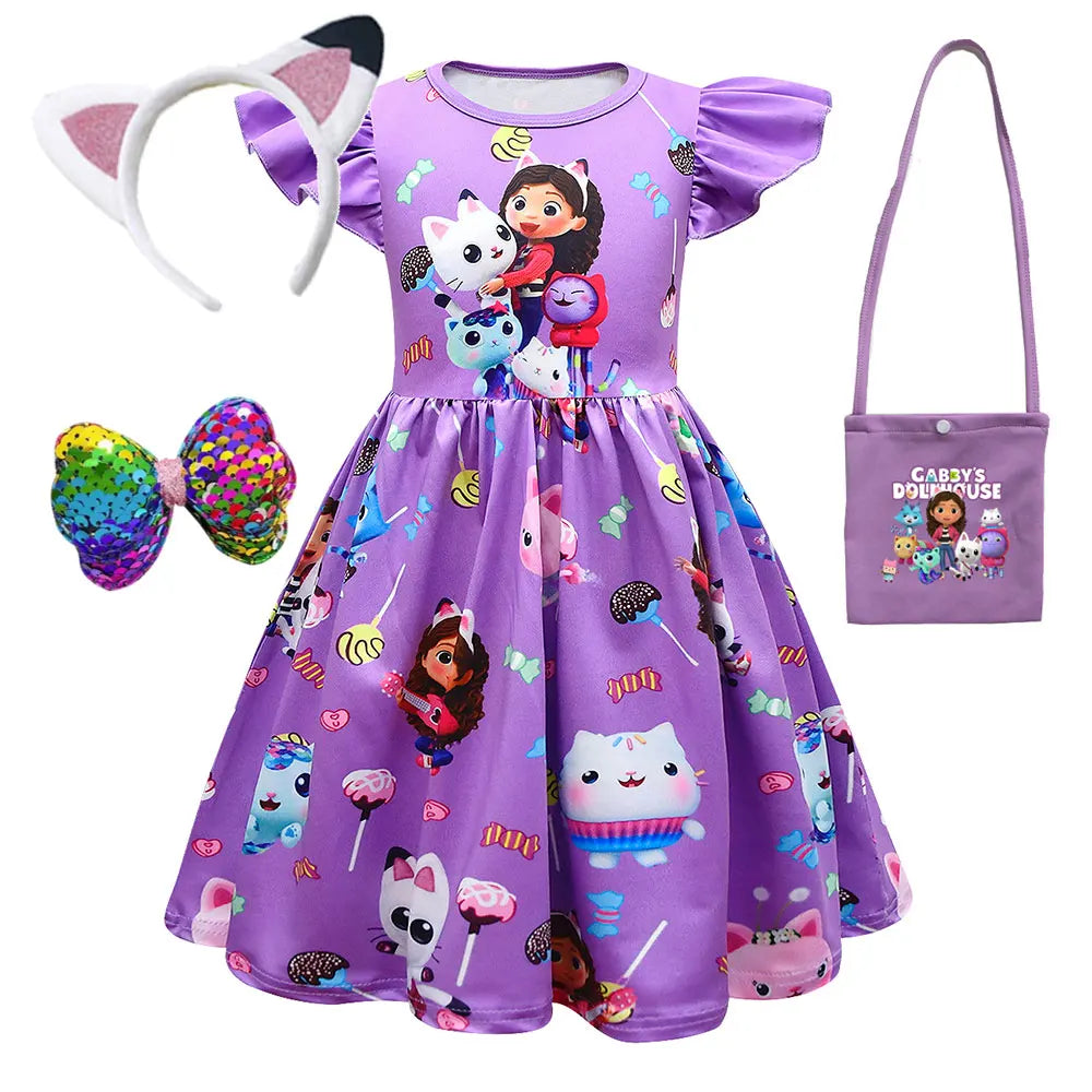 Dollhouse Dresses  Princess Gabby Cat Children's Day Birthday Party