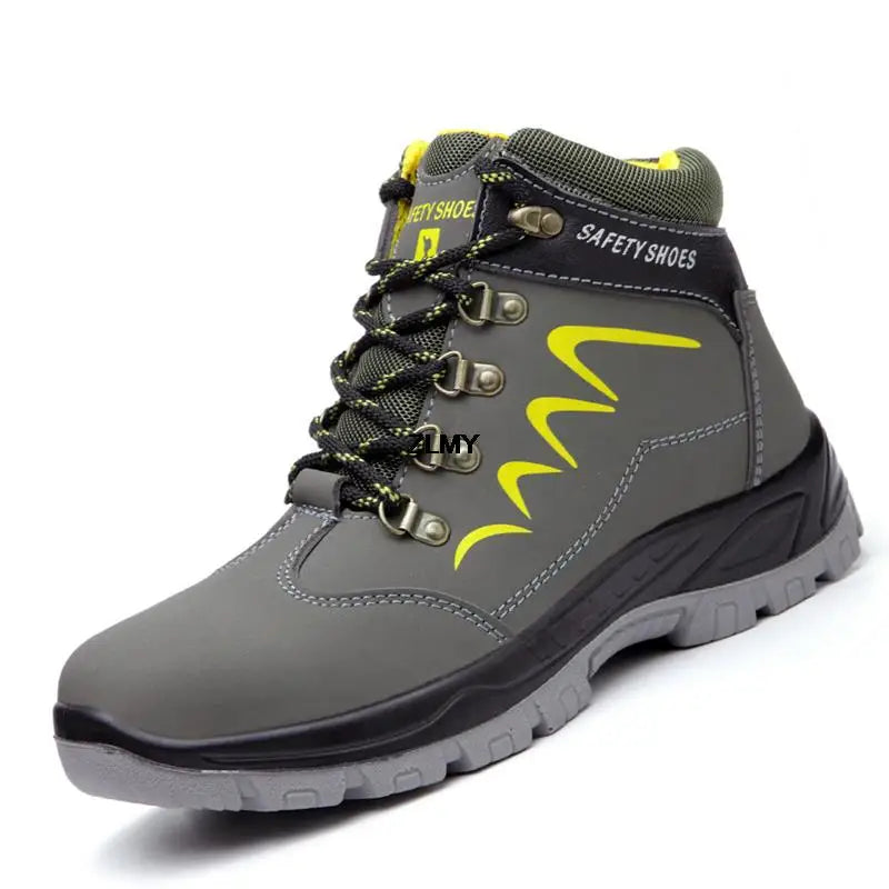 Steel Toe Shoes High Top Work Boots Indestructible Safety Shoes Man Puncture-Proof Work Sneaker Winter Safety Boots