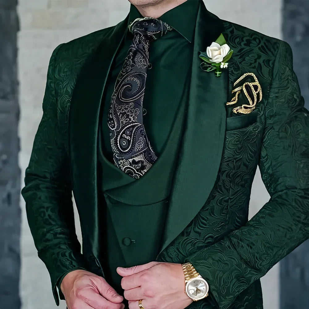 Men's 3-piece High Quality Formal Suit