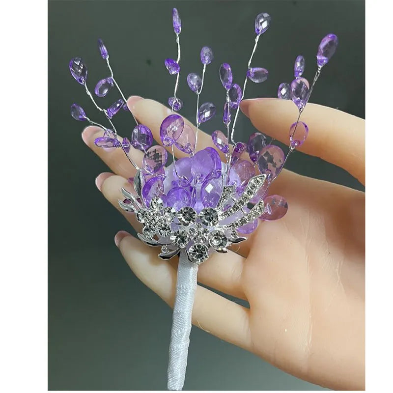 Perfect Wedding bouquet Bridal wedding bouquet holding hands Crystal boutique wedding bouquet