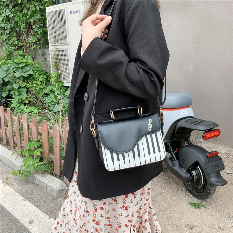 Cute Piano Shaped  Purses and Handbag Shoulder Bag for Women Novelty Girls Cross body Bag Female Party Clutch Small Purse