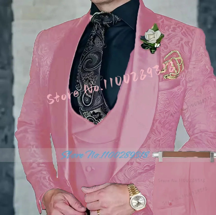 Men's 3-piece High Quality Formal Suit