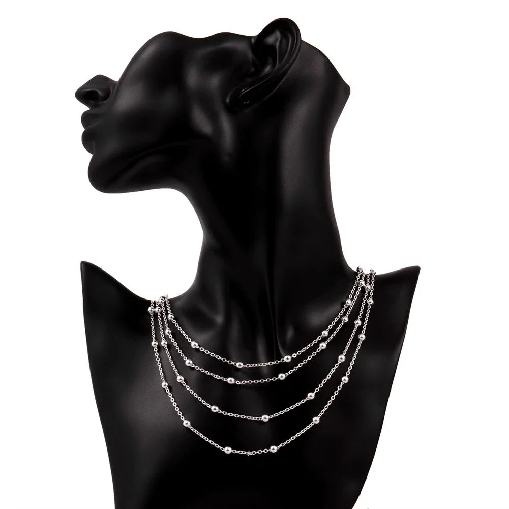 Fashion silver color jewelry elegant charms retro exquisite heart pendant necklace women