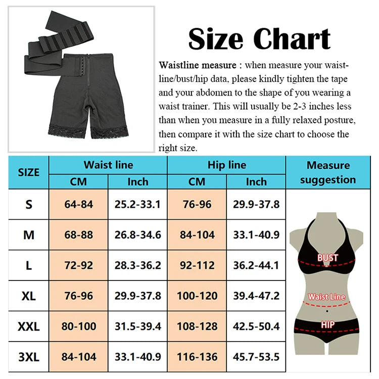 Tummy Slimming Shorts 2 in 1 Fajas Body Shaperwear High Waist Shaper Panties Modeling Strap Trainer Belt Female Corset Binder