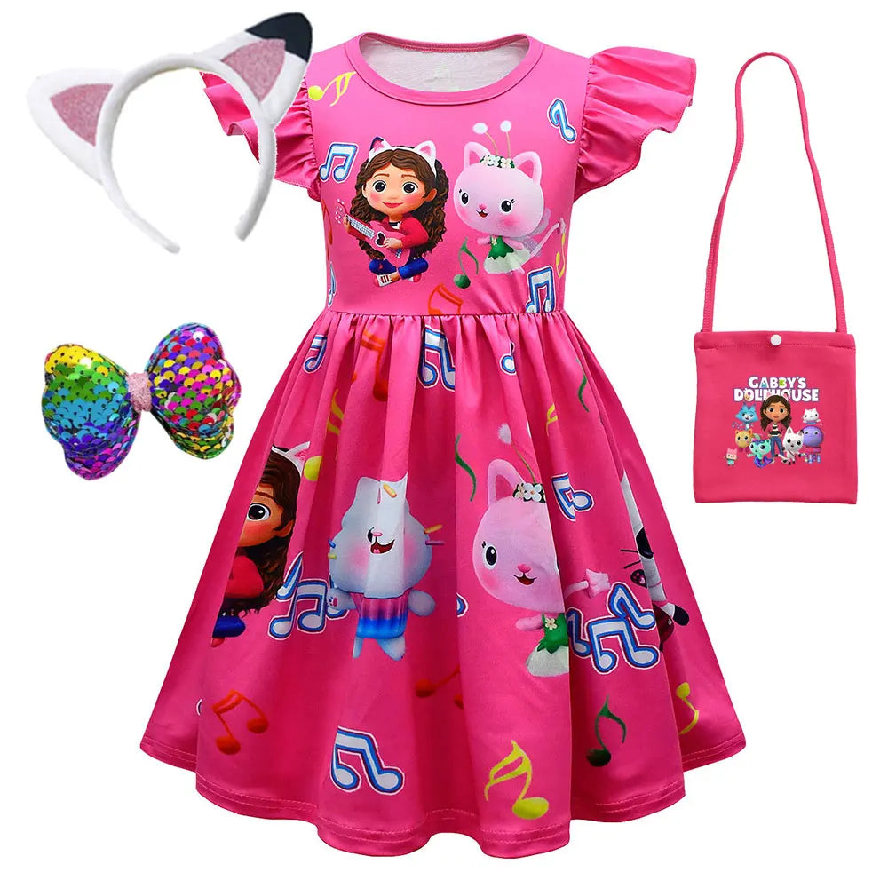 Dollhouse Dresses  Princess Gabby Cat Children's Day Birthday Party