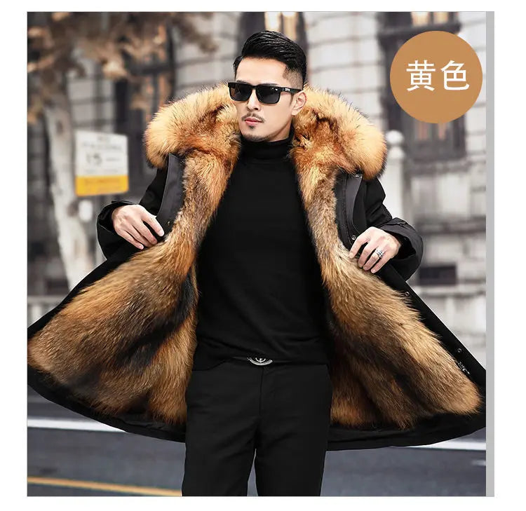 Fleece Mid-length Fur Coat