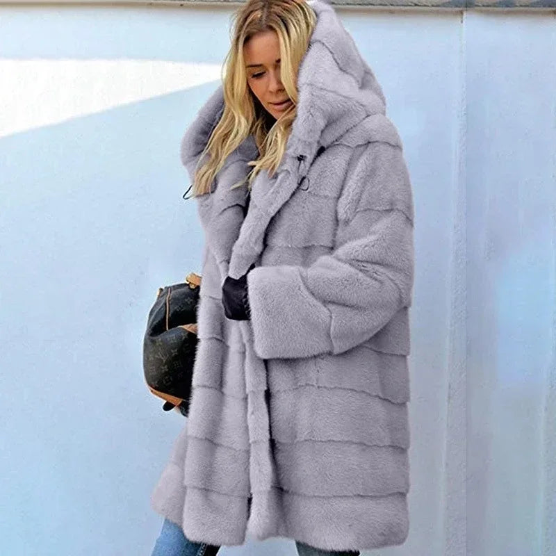 Casual Faux Fur Coat