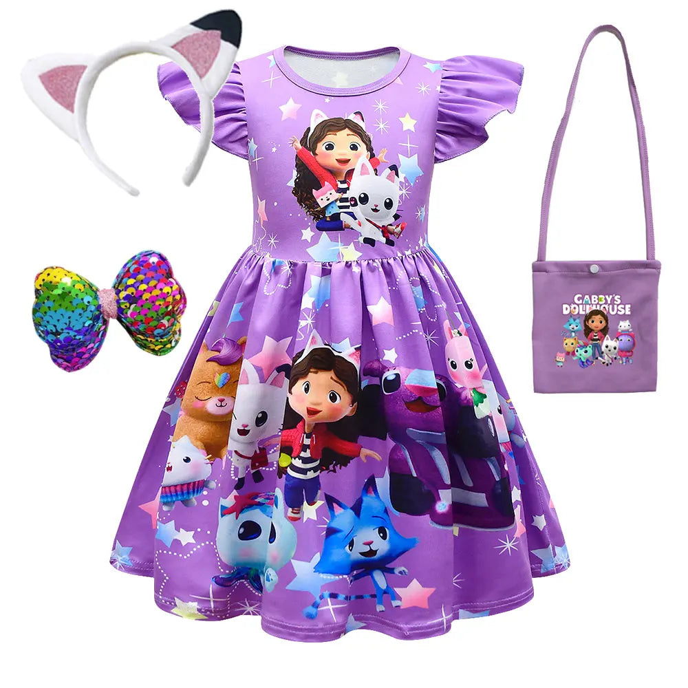 Dollhouse Dresses  Princess Gabby Cat Children's Day Birthday Party