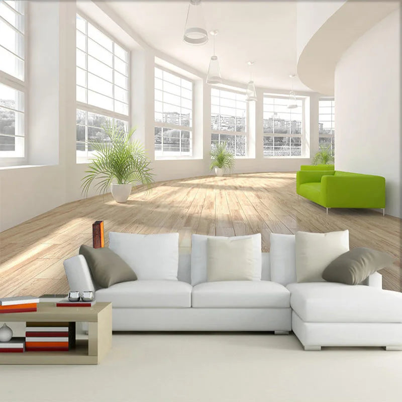 Modern Simple 3D Stereo Space Expansion Mural Wallpaper Living Room Office Interior Decor Wallpaper