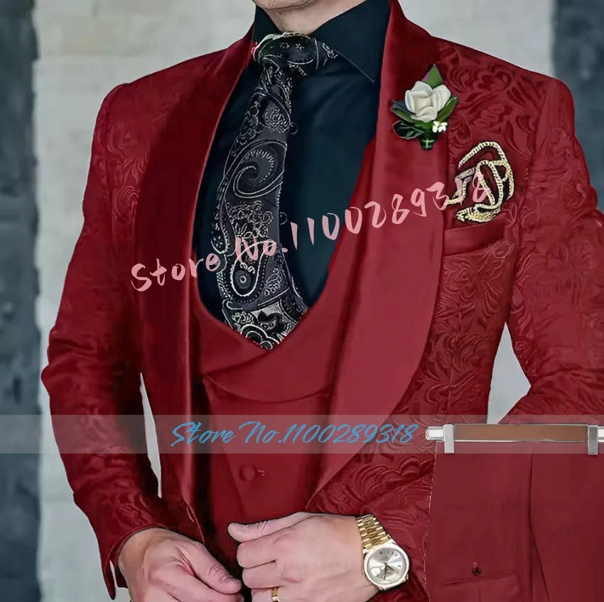 Men's 3-piece High Quality Formal Suit