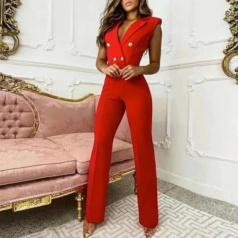Pant Set Women Two Piece Sets Print Plaid Turn Down Collar Sleeveless Slim Fit Sexy Vest Tops Long Pants High Waist Splice
