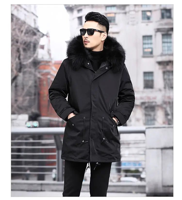 Fleece Mid-length Fur Coat