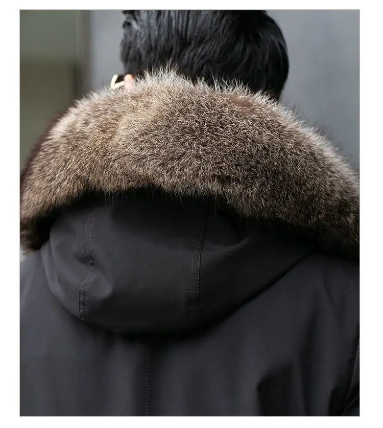 Fleece Mid-length Fur Coat