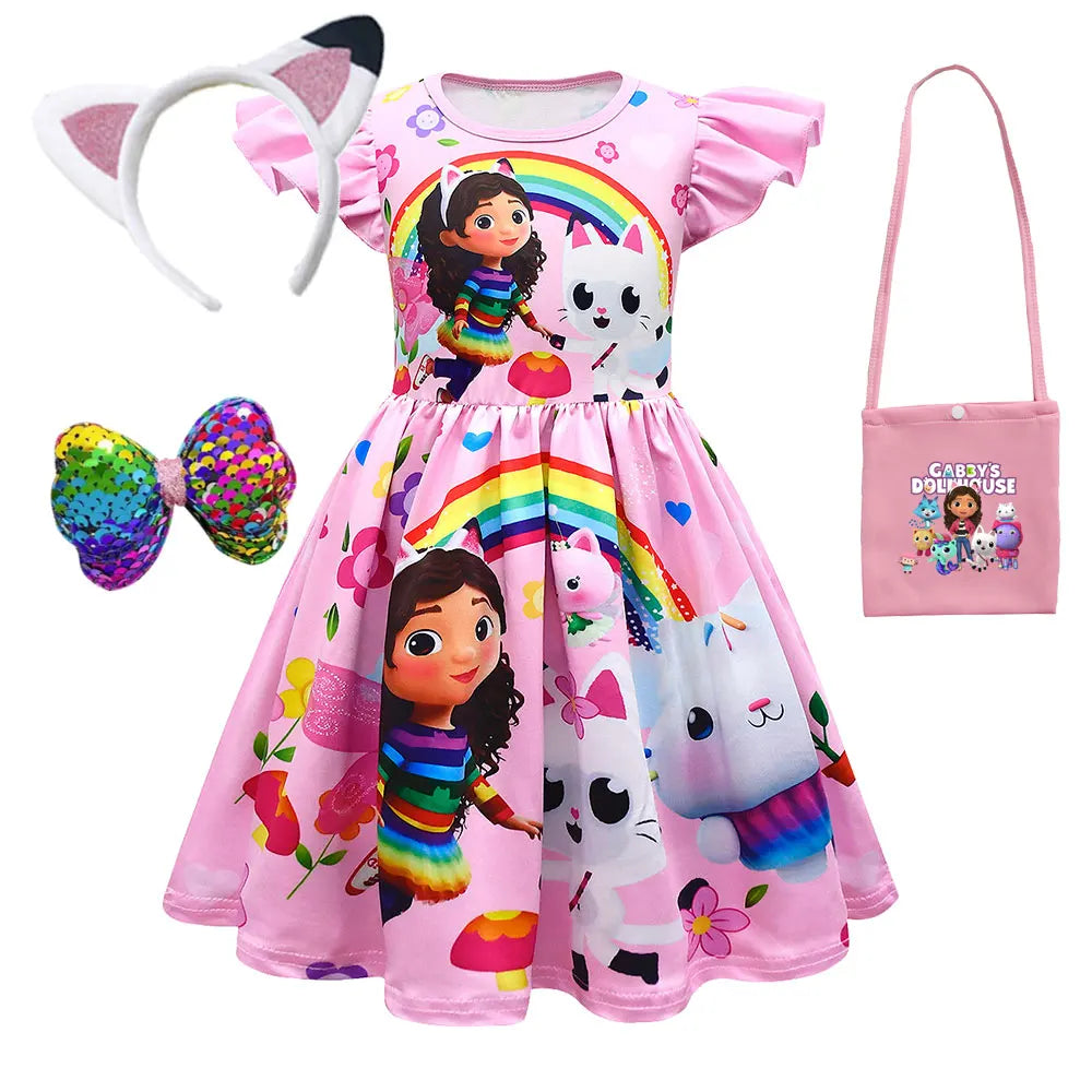 Dollhouse Dresses  Princess Gabby Cat Children's Day Birthday Party