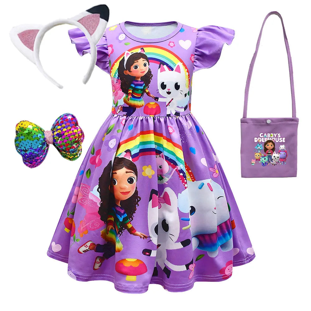 Dollhouse Dresses  Princess Gabby Cat Children's Day Birthday Party