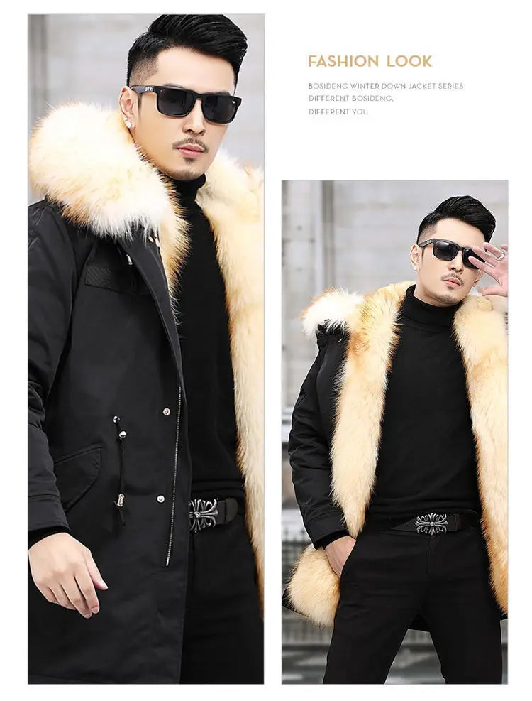 Fleece Mid-length Fur Coat