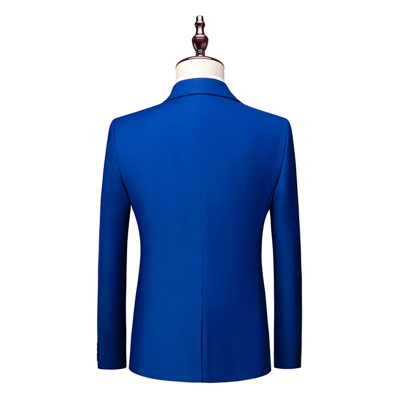 Slim Men's Suit 3 Pieces Set (Jacket + Pants + Vest)