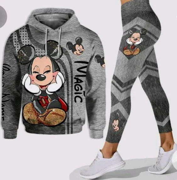 Mickey Mouse Hoodie and Leggings Sweat Pant Suit