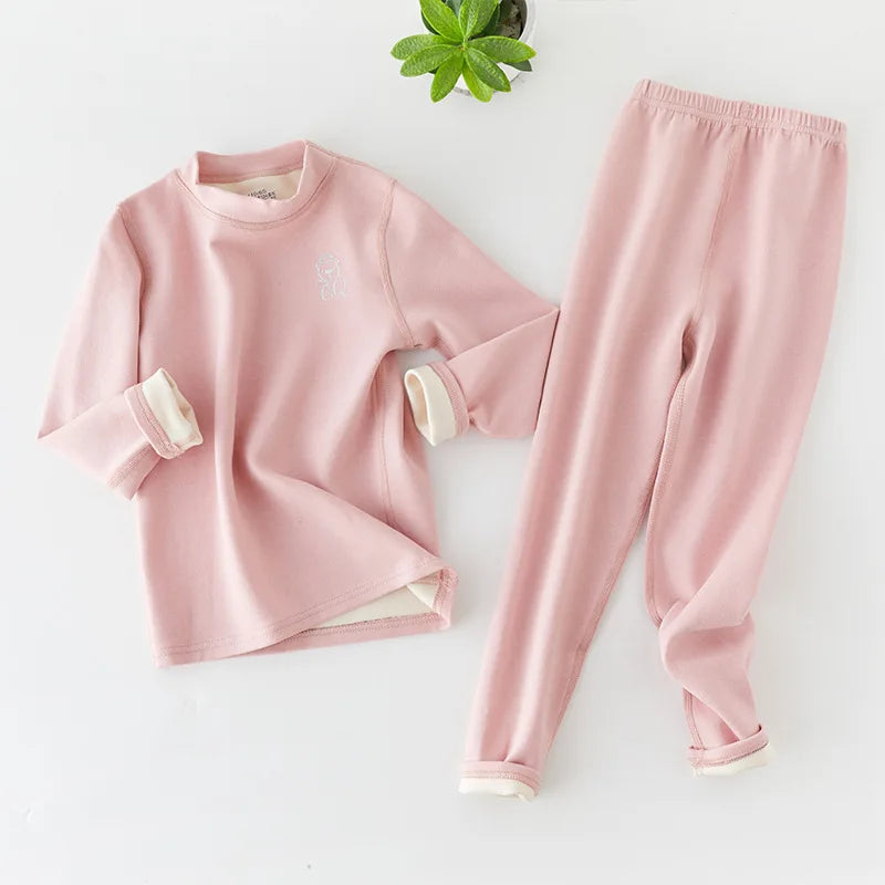 Winter Warm Pyjamas Sets for Kids Thermal Pajamas Toddler Sleepwear for Children from 2 to 13 Years Old