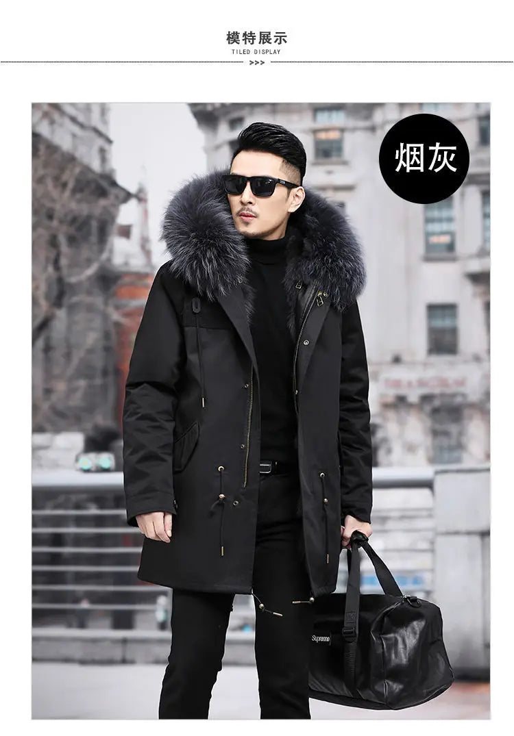 Fleece Mid-length Fur Coat