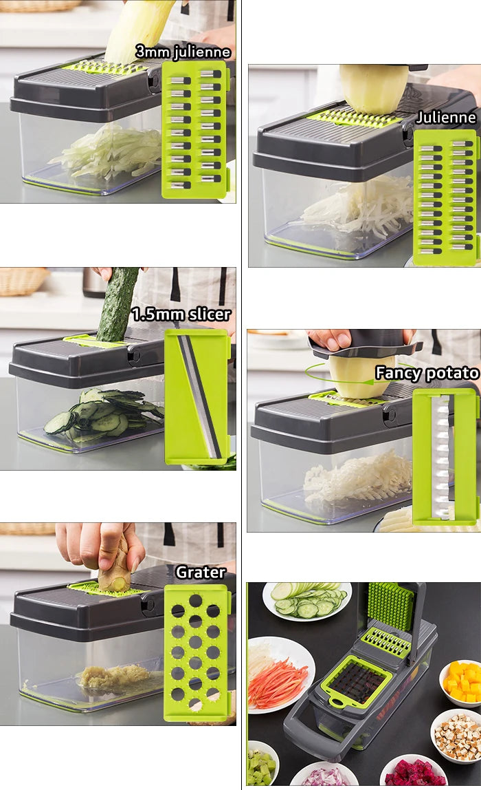 Vegetable Chopper Multi-functional Grater Cutter
