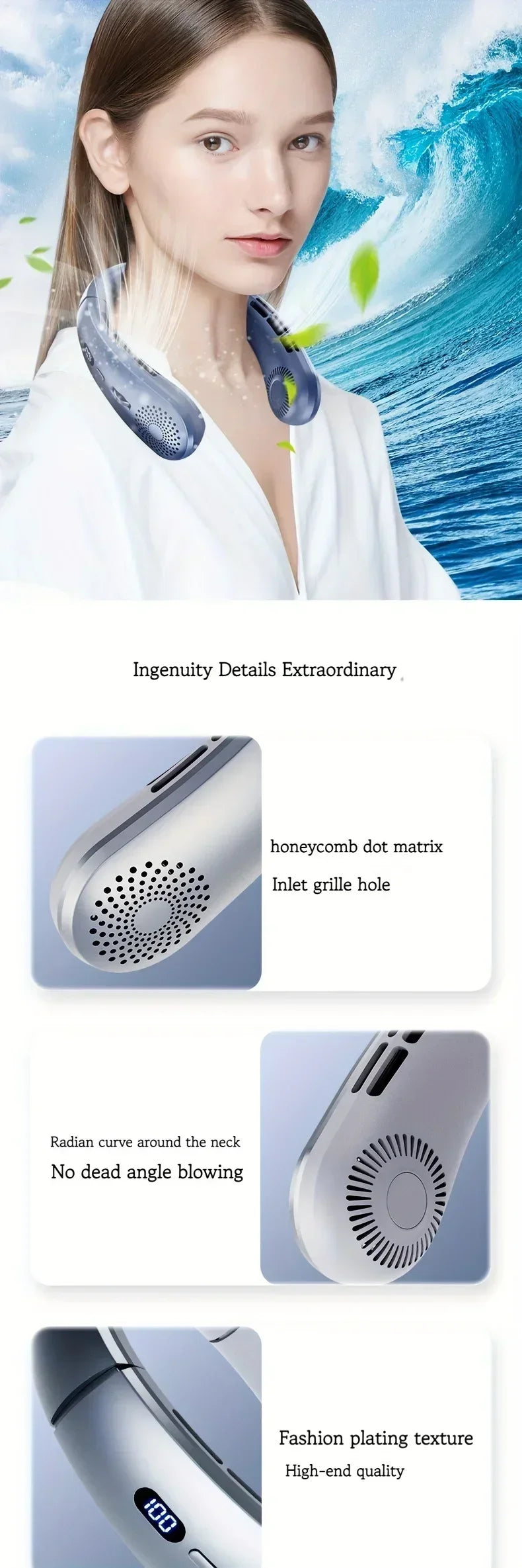 Hanging Headphone Design Sports Fan for Indoor & Outdoor