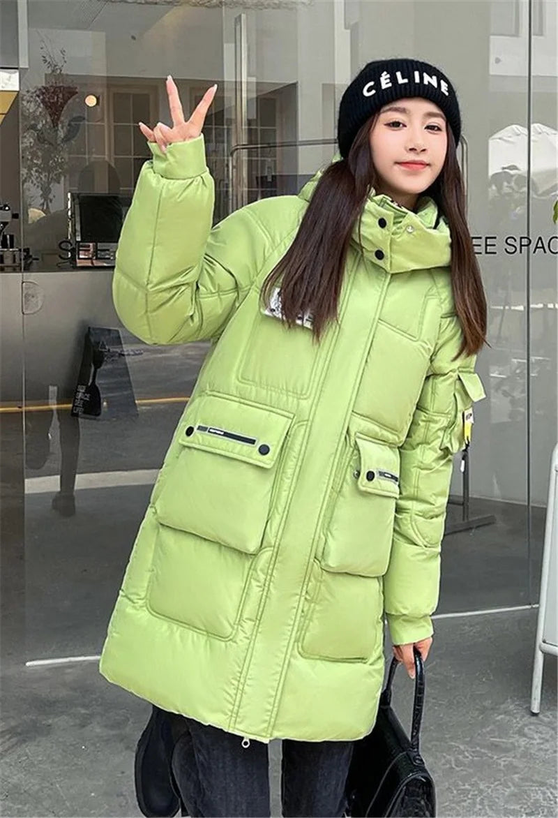 Women's Jacket Winter Parka Down Cotton Jackets Casual Long Coat Loose Thick Warm Hooded Parkas Waterproof Outwear