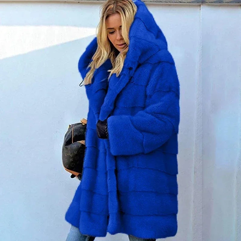 Casual Faux Fur Coat
