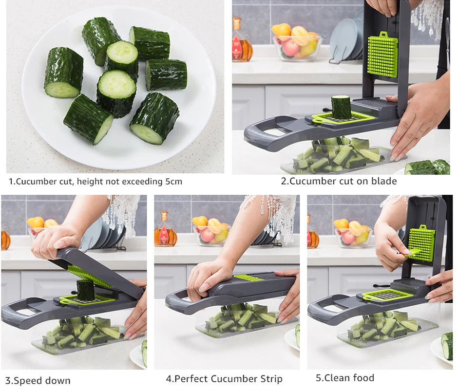Vegetable Chopper Multi-functional Grater Cutter