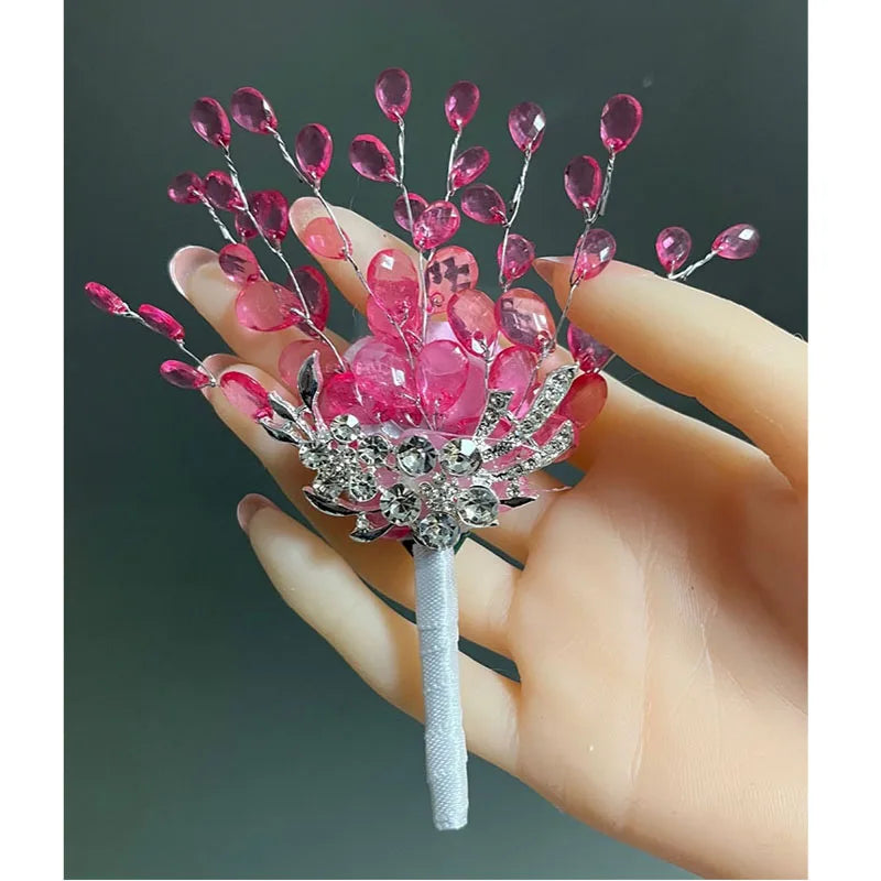 Perfect Wedding bouquet Bridal wedding bouquet holding hands Crystal boutique wedding bouquet