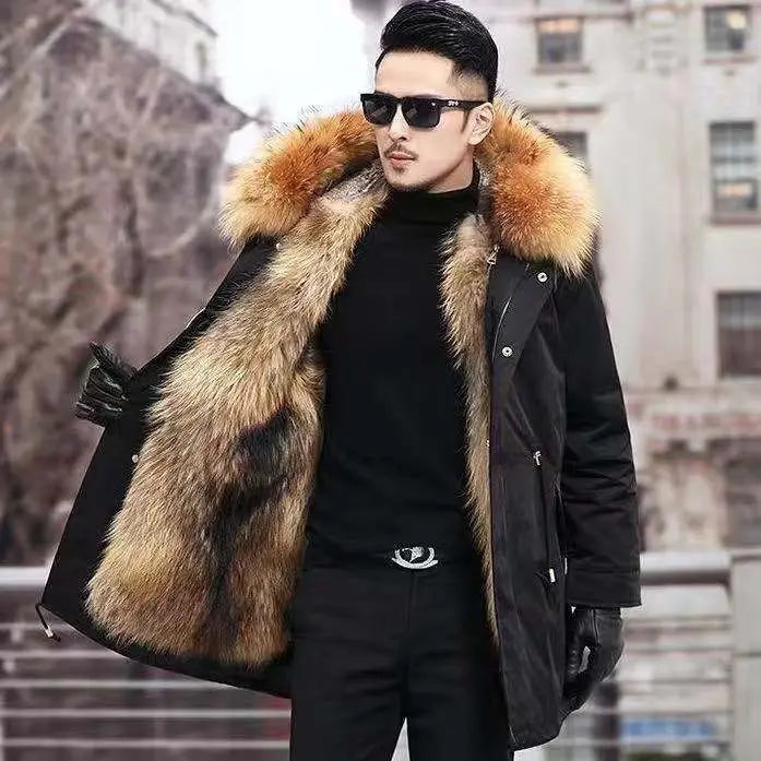 Fleece Mid-length Fur Coat