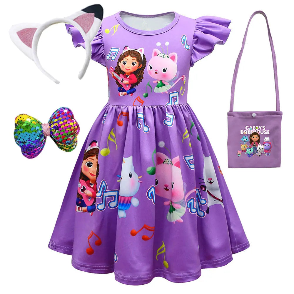 Dollhouse Dresses  Princess Gabby Cat Children's Day Birthday Party