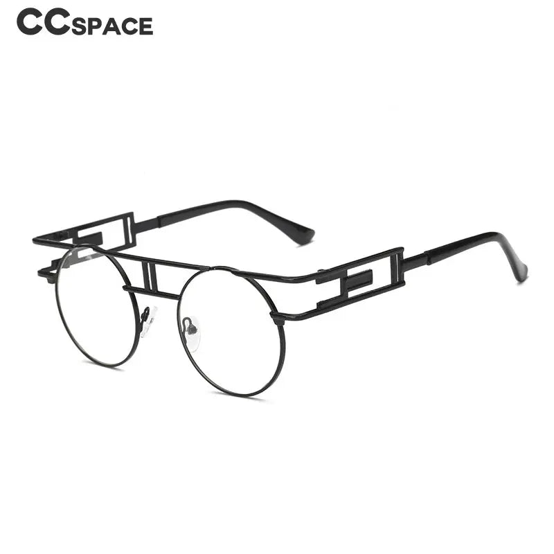 Retro Steampunk Round Glasses Frames Metal Men Women Fashion