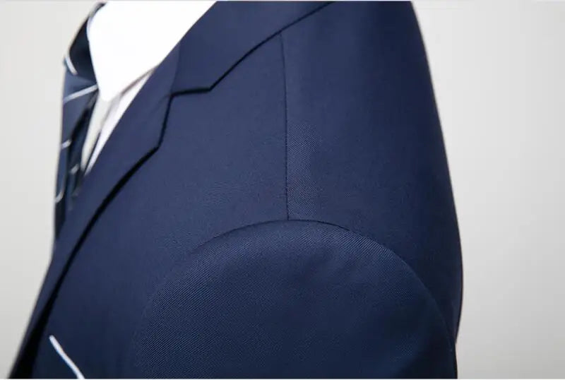 Slim Men's Suit 3 Pieces Set (Jacket + Pants + Vest)