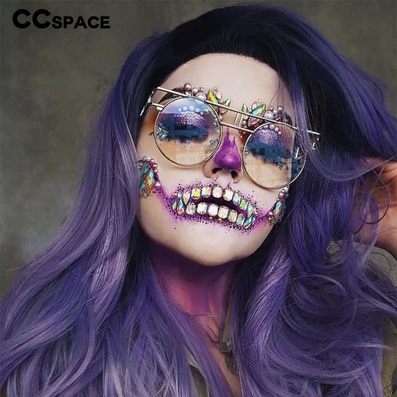 Retro Steampunk Round Glasses Frames Metal Men Women Fashion