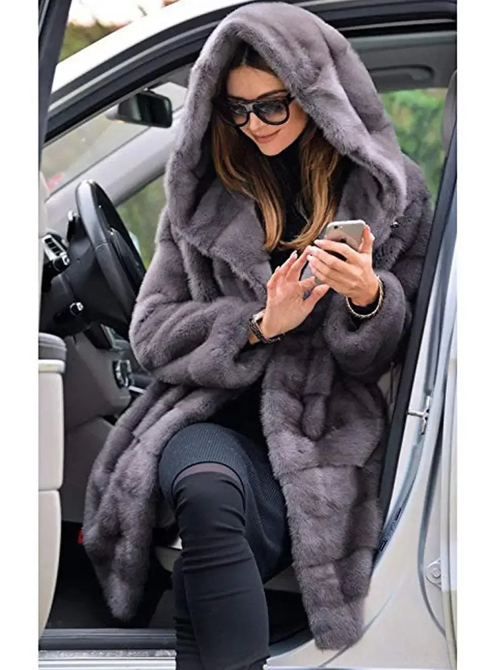 Casual Faux Fur Coat