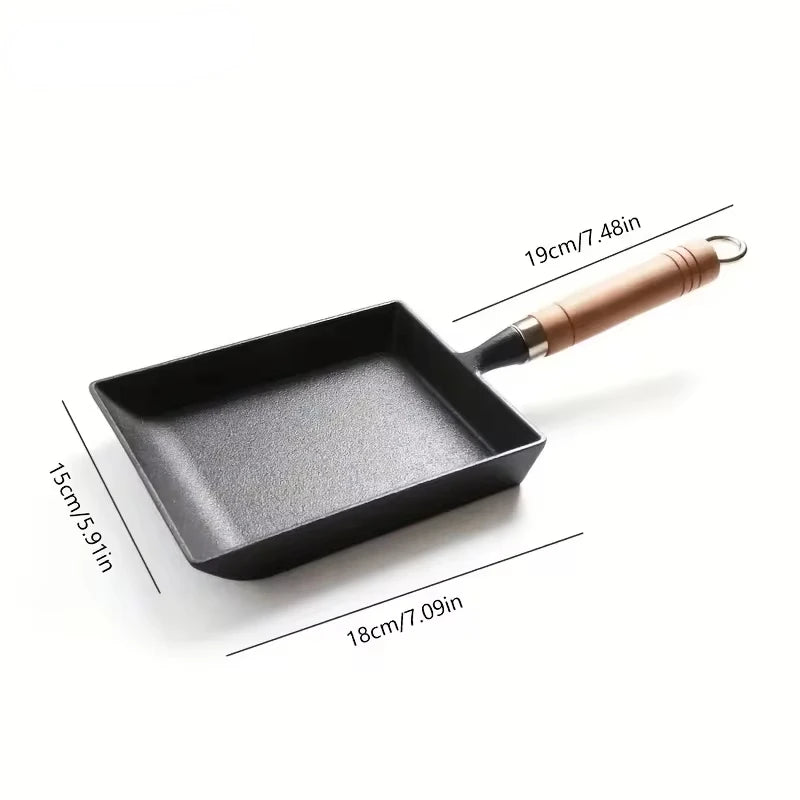 1Pcs Non-Stick Japanese Cookware Home Kitchen Egg Pan Pancake Frying Pan Cast Iron Pot Easy To Clean Cooking Tools Square Pots