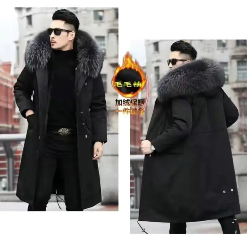 Fleece Mid-length Fur Coat