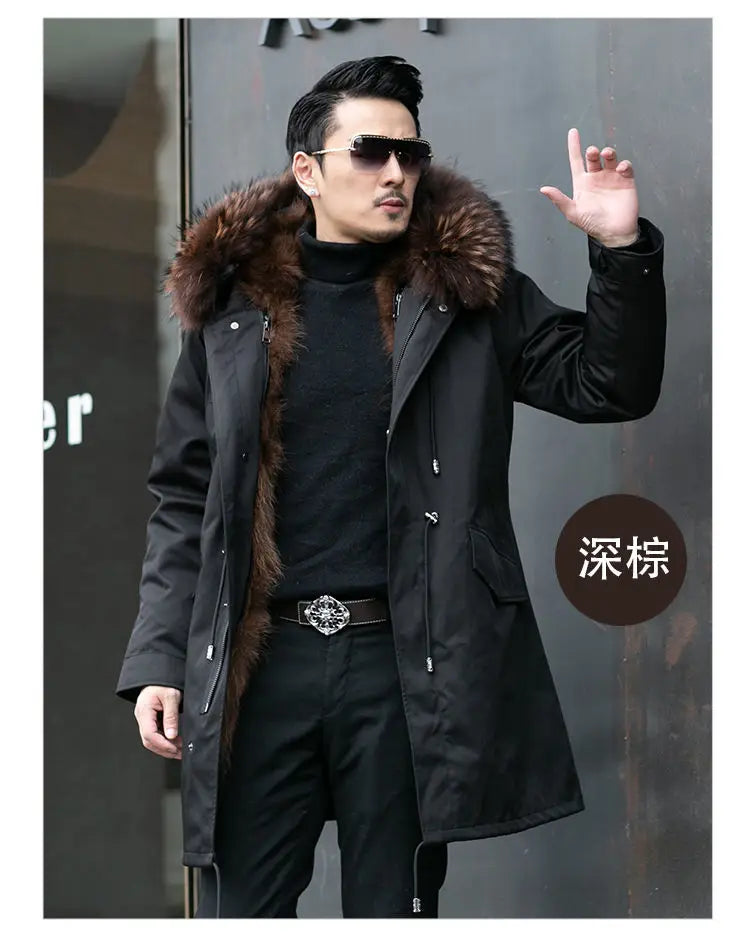 Fleece Mid-length Fur Coat