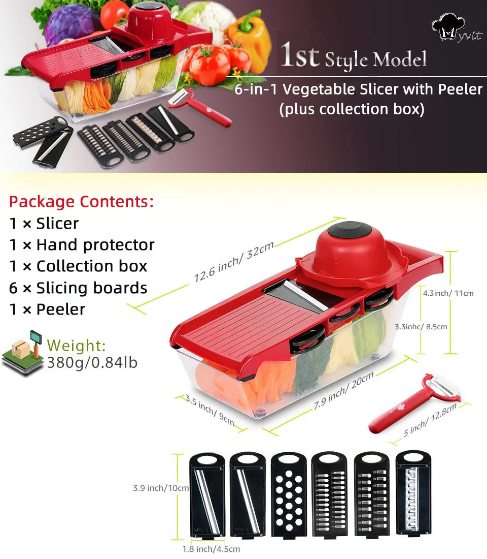Vegetable Chopper Multi-functional Grater Cutter