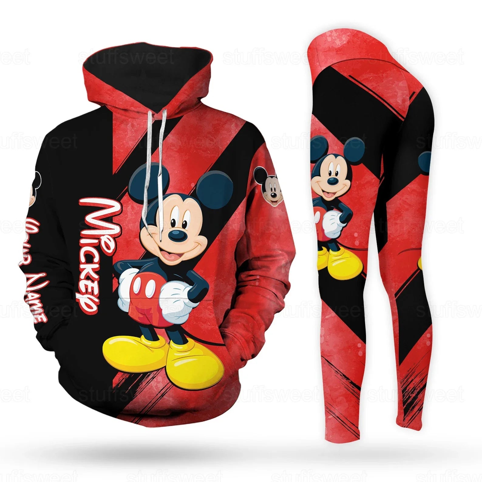 Mickey Mouse Hoodie and Leggings Sweat Pant Suit