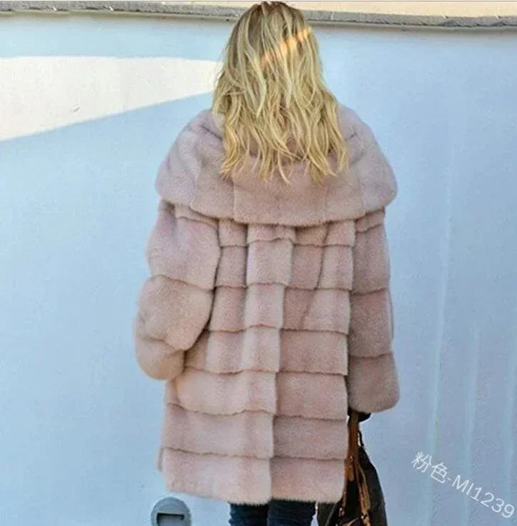 Casual Faux Fur Coat