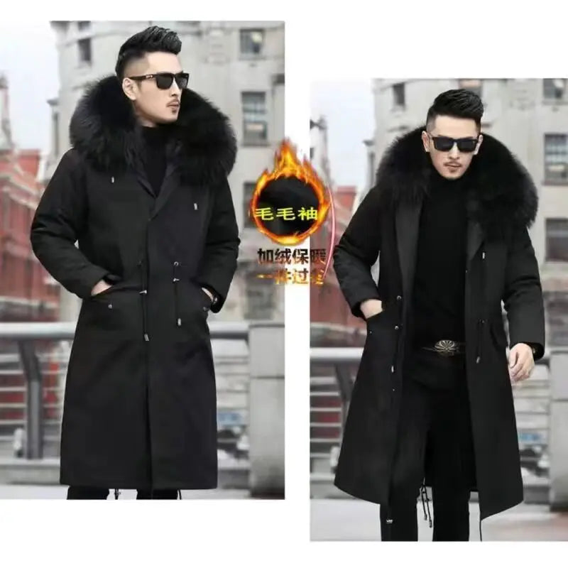 Fleece Mid-length Fur Coat