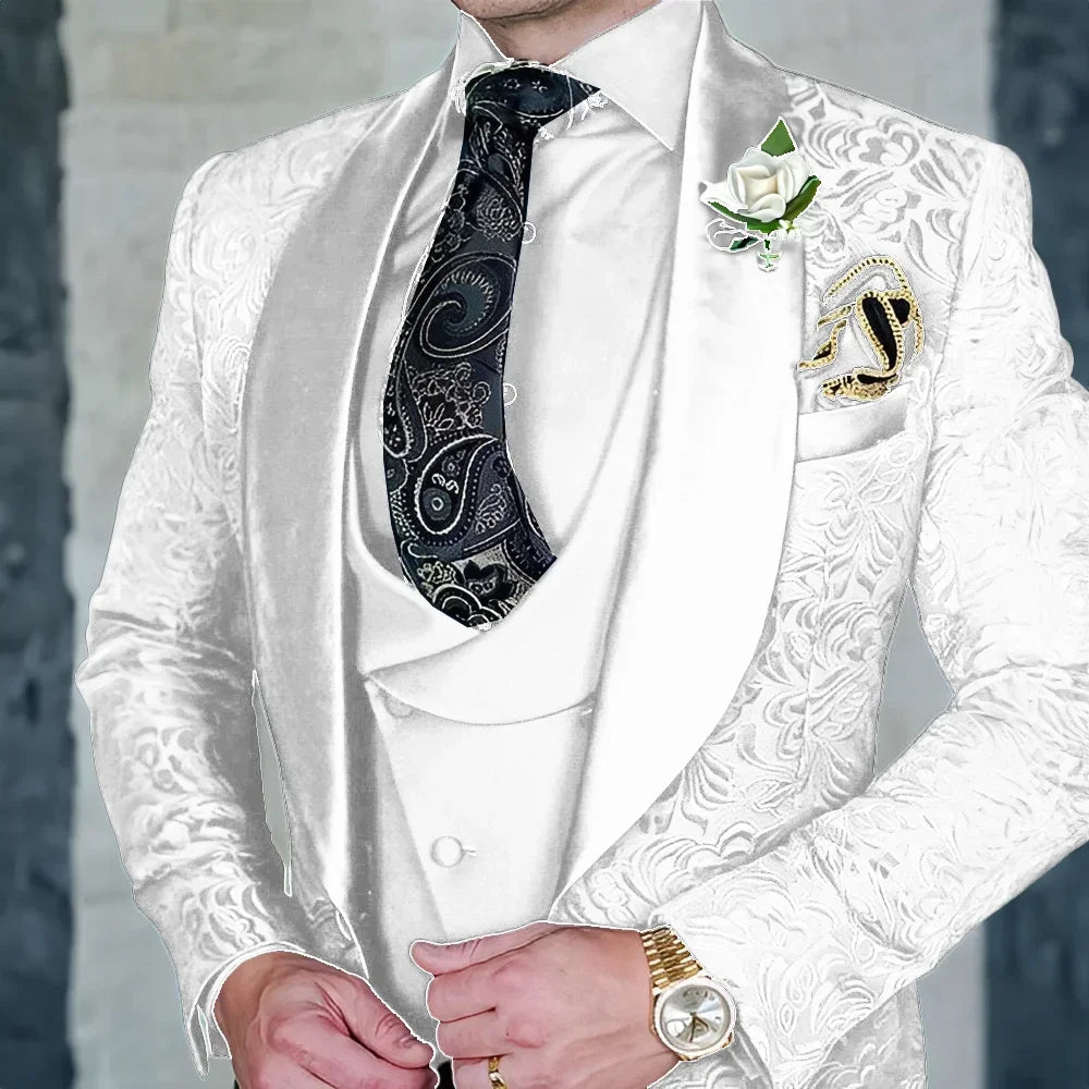 Men's 3-piece High Quality Formal Suit