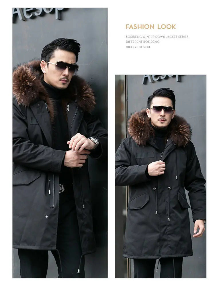 Fleece Mid-length Fur Coat