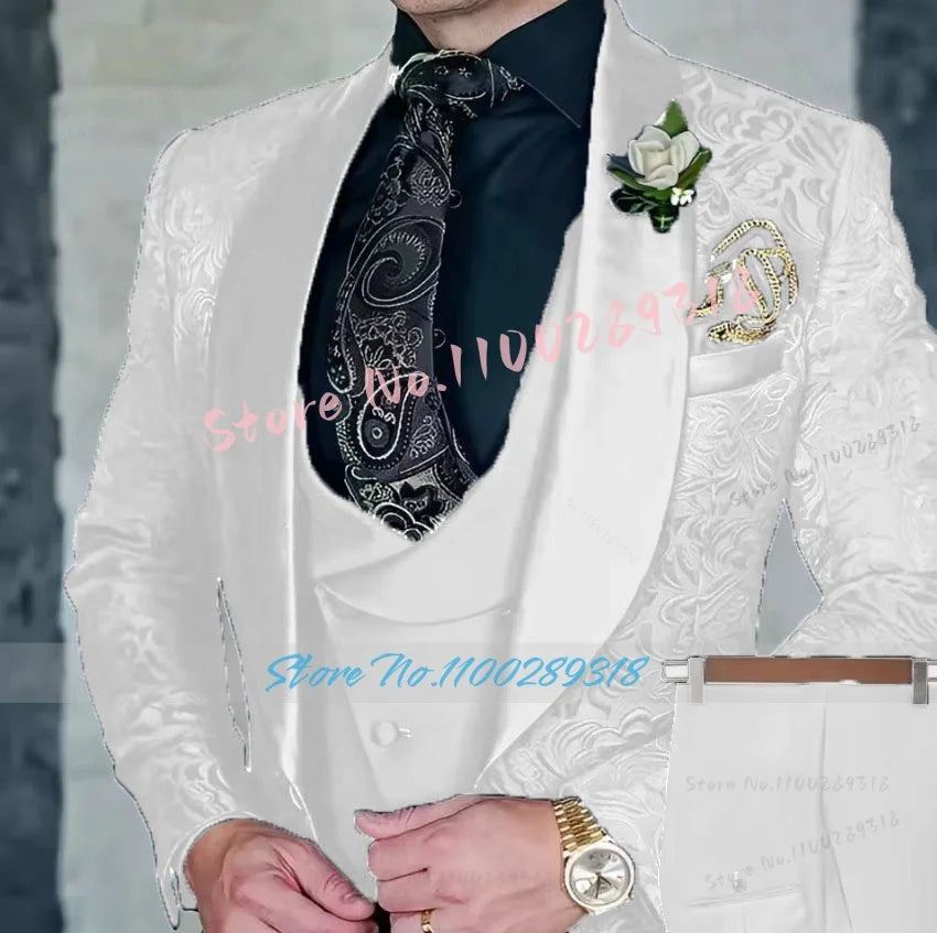 Men's 3-piece High Quality Formal Suit